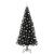 Brad de Crăciun cu 300 LED cu suport Negru 210 cm PVC GartenMobel Dekor