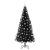 Brad de Crăciun cu 300 LED cu suport Negru 210 cm PVC GartenMobel Dekor