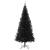 Brad de Crăciun cu 300 LED cu suport Negru 240 cm PVC GartenMobel Dekor