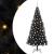 Brad de Crăciun cu 300 LED cu suport Negru 240 cm PVC GartenMobel Dekor