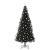 Brad de Crăciun cu 300 LED cu suport Negru 240 cm PVC GartenMobel Dekor