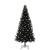 Brad de Crăciun cu 300 LED cu suport Negru 240 cm PVC GartenMobel Dekor