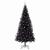 Brad de Crăciun cu 300 LED cu suport Negru 240 cm PVC GartenMobel Dekor