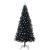 Brad de Crăciun cu 300 LED cu suport Negru 240 cm PVC GartenMobel Dekor