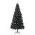 Brad de Crăciun cu 300 LED cu suport Negru 240 cm PVC GartenMobel Dekor