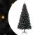 Brad de Crăciun cu 300 LED cu suport Negru 240 cm PVC GartenMobel Dekor