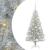 Brad de Crăciun cu 150 LED cu suport Argintiu 120 cm PET GartenMobel Dekor