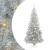 Brad de Crăciun cu 300 LED cu suport Argintiu 180 cm PET GartenMobel Dekor
