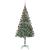 Brad de Crăciun artificial cu 300 LED Verde 180 cm PVC și Oțel GartenMobel Dekor