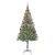 Brad de Crăciun artificial cu 300 LED Verde 180 cm PVC și Oțel GartenMobel Dekor