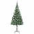 Brad de Crăciun artificial cu 300 LED Verde 180 cm PVC și Oțel GartenMobel Dekor
