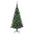 Pom de Crăciun artificial pre-iluminat Verde 120cm PVC și Metal GartenMobel Dekor