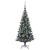 Pom de Crăciun artificial pre-iluminat Verde 120cm PVC și Metal GartenMobel Dekor