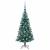 Pom de Crăciun artificial pre-iluminat Verde 120cm PVC și Metal GartenMobel Dekor