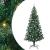 Pom de Crăciun artificial pre-iluminat Verde 240cm PVC și Metal GartenMobel Dekor