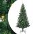 Pom de Crăciun artificial pre-iluminat Verde 240cm PVC și Metal GartenMobel Dekor