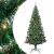 Pom de Crăciun artificial pre-iluminat Verde 240cm PVC și Metal GartenMobel Dekor