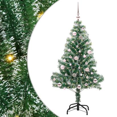 Pom de Crăciun artificial cu zăpadă imitată și lumină LED GartenMobel Dekor
