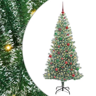 Pom de Crăciun artificial cu zăpadă imitată și lumină LED GartenMobel Dekor