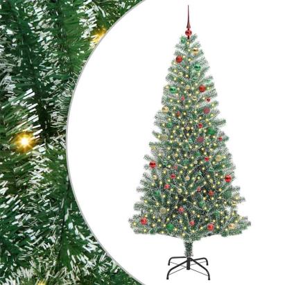 Pom de Crăciun artificial cu zăpadă imitată și lumină LED GartenMobel Dekor