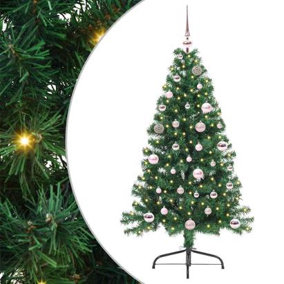Pom de Crăciun artificial pre-iluminat Verde 150 cm PVC GartenMobel Dekor