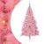Pom de Crăciun artificial pre-iluminat Roz 210 cm PVC GartenMobel Dekor