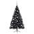 Brad de Crăciun artificial pre-iluminat Negru 180 cm PVC GartenMobel Dekor