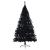 Brad de Crăciun artificial pre-iluminat Negru 180 cm PVC GartenMobel Dekor