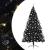 Pom de Crăciun artificial pre-iluminat Negru 240 cm PVC GartenMobel Dekor
