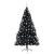 Pom de Crăciun artificial pre-iluminat Negru 240 cm PVC GartenMobel Dekor