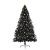 Pom de Crăciun artificial pre-iluminat Negru 240 cm PVC GartenMobel Dekor