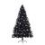 Pom de Crăciun artificial pre-iluminat Negru 240 cm PVC GartenMobel Dekor