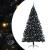 Pom de Crăciun artificial pre-iluminat Negru 240 cm PVC GartenMobel Dekor