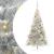 Pom de Crăciun artificial pre-iluminat Argintiu 210 cm PET GartenMobel Dekor