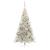 Pom de Crăciun artificial pre-iluminat Argintiu 210 cm PET GartenMobel Dekor