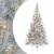 Pom de Crăciun artificial pre-iluminat Argintiu 240 cm PET GartenMobel Dekor