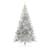 Pom de Crăciun artificial pre-iluminat Argintiu 240 cm PET GartenMobel Dekor