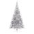 Pom de Crăciun artificial pre-iluminat Argintiu 240 cm PET GartenMobel Dekor
