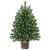 Brad de Crăciun artificial cu 150 LED Verde 65 cm PE și PVC GartenMobel Dekor