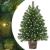 Brad de Crăciun artificial cu 150 LED Verde 65 cm PE și PVC GartenMobel Dekor