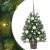 Brad de Crăciun artificial cu 150 LED Verde 65 cm PE și PVC GartenMobel Dekor
