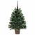 Brad de Crăciun artificial cu 150 LED Verde 65 cm PE și PVC GartenMobel Dekor