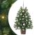 Brad de Crăciun artificial cu 150 LED Verde 65 cm PE și PVC GartenMobel Dekor