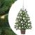 Brad de Crăciun artificial cu 150 LED Verde 65 cm PE și PVC GartenMobel Dekor