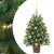 Brad de Crăciun artificial cu 150 LED Verde 65 cm PE și PVC GartenMobel Dekor
