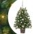 Brad de Crăciun artificial cu 150 LED Verde 90 cm PE și PVC GartenMobel Dekor