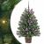 Brad de Crăciun artificial cu 150 LED Verde 90 cm PE și PVC GartenMobel Dekor