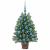 Brad de Crăciun artificial cu 150 LED Verde 90 cm PE și PVC GartenMobel Dekor
