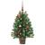 Brad de Crăciun artificial cu 150 LED Verde 90 cm PE și PVC GartenMobel Dekor