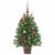 Brad de Crăciun artificial cu 150 LED Verde 90 cm PE și PVC GartenMobel Dekor